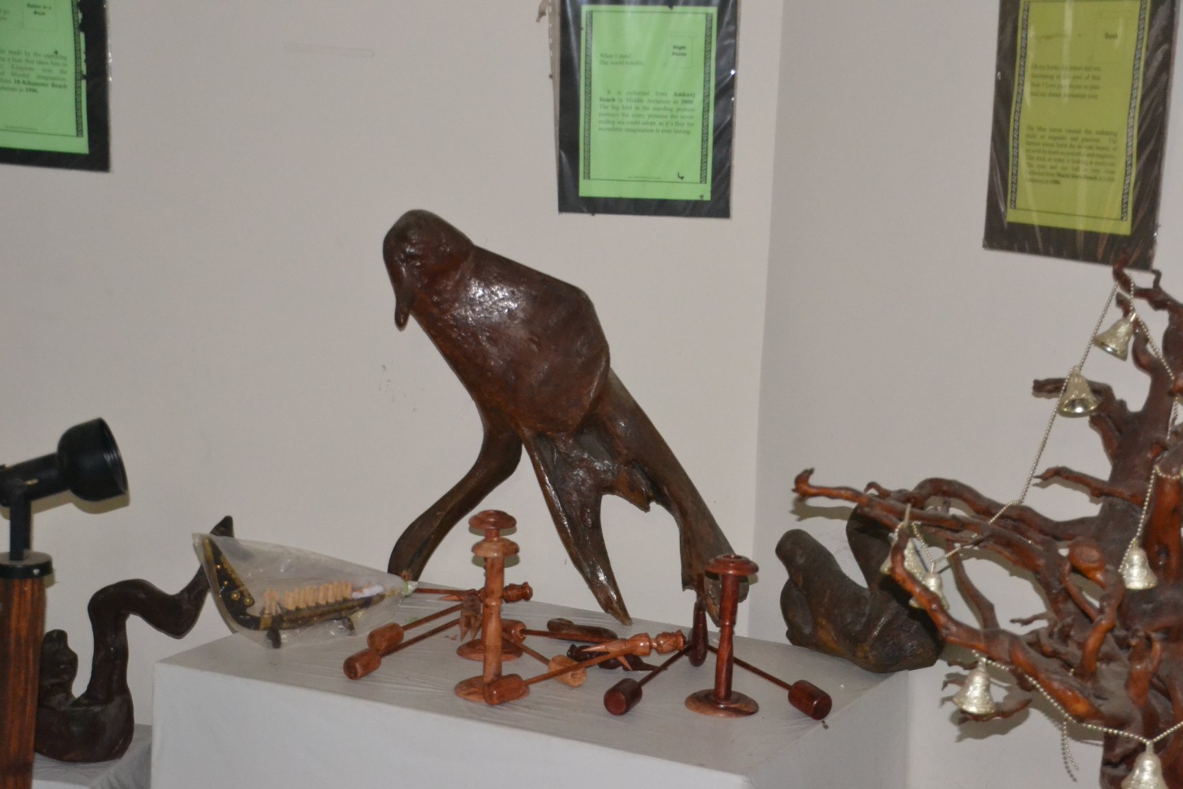 Driftwood Museum Kottayam animals and birds to human figures
